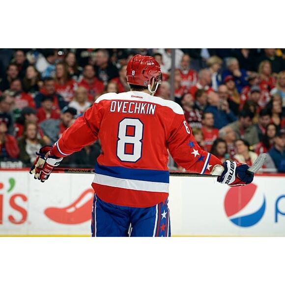 OVECHKIN #8 Washington Capitals 2015-17 Reebok Premier 3rd jersey M red Alt NHL - Picture 7 of 9